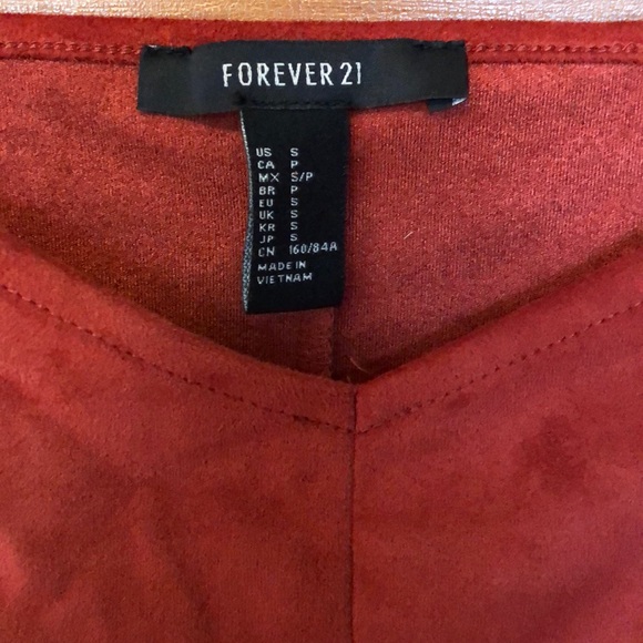 Forever 21 Crop Top/ Maroon Red - Picture 3 of 5